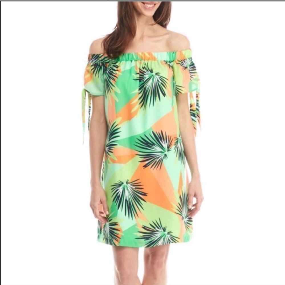 Kaari Blue Tropical Summer Dress